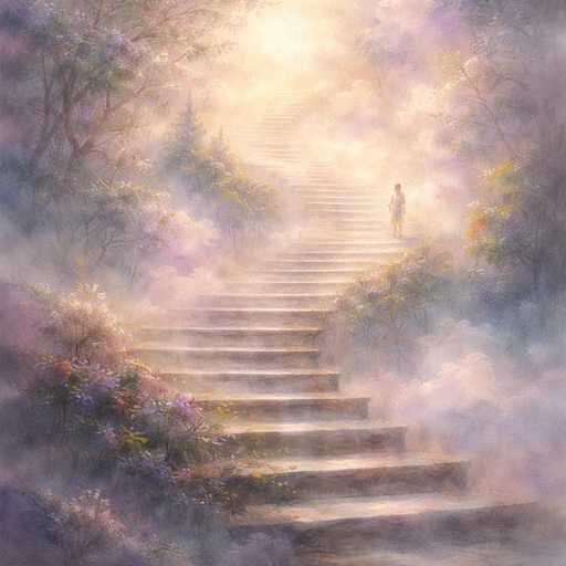 Dream illustration: Dream of Climbing Stairs and Never Reaching the Top