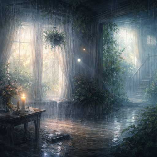 Dream illustration: Dream of Rain Inside the House