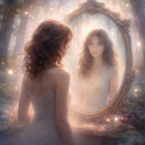 Dream illustration: Dream of Your Reflection Looking Different